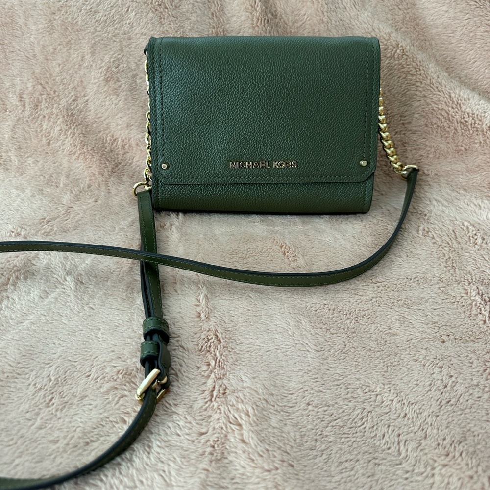 Green Micheal Kors Small Purse